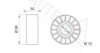 MERCE 0005500033 Deflection/Guide Pulley, v-ribbed belt